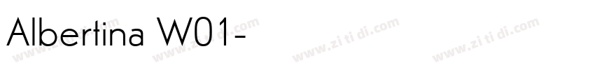 Albertina W01字体转换